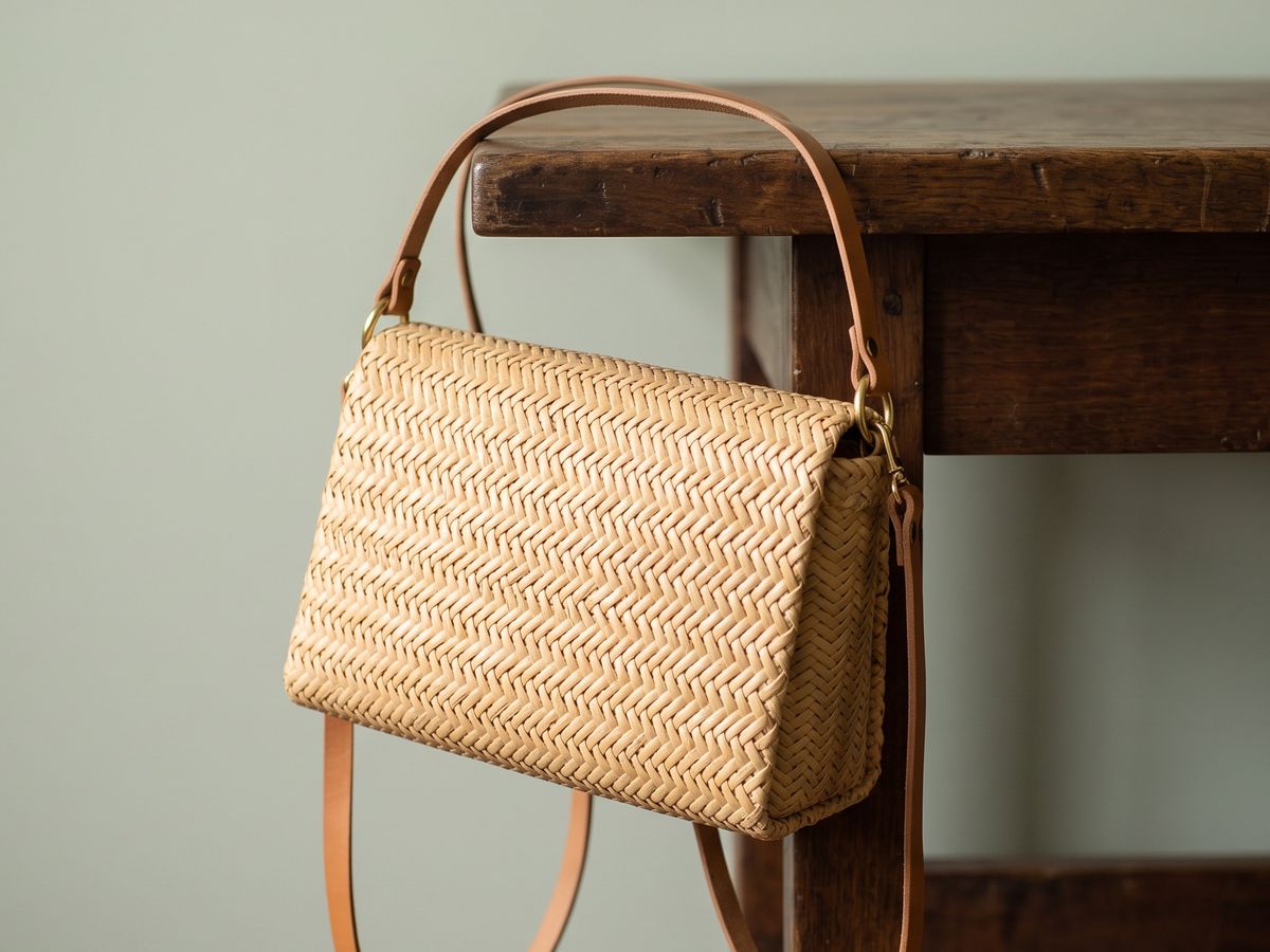 Cane shoulder bag, handwoven by Sadhona Authentic House