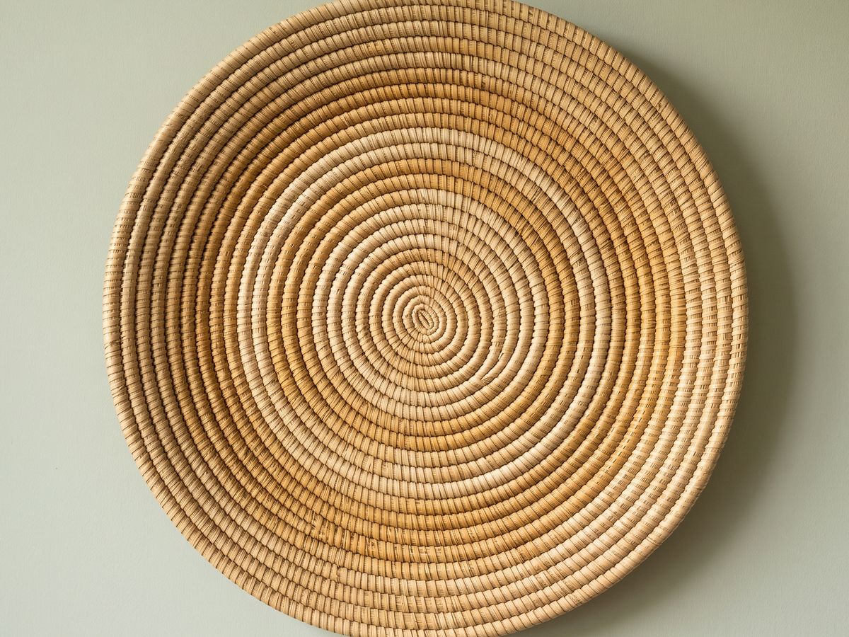 Woven wall disc, handwoven by Sadhona Authentic House